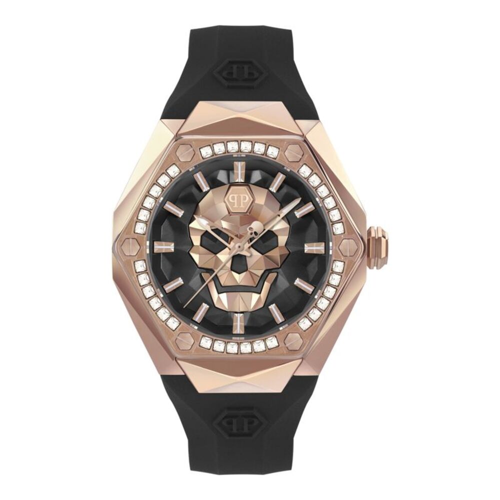 Philipp Plein Plein Chrono Royal Silicone Watch Silver Mens